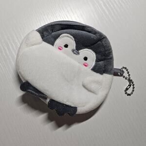 Cute Plush Penguin Kidcore Coin Purse Bag Clip Keychain ~ Streetwear Accessory